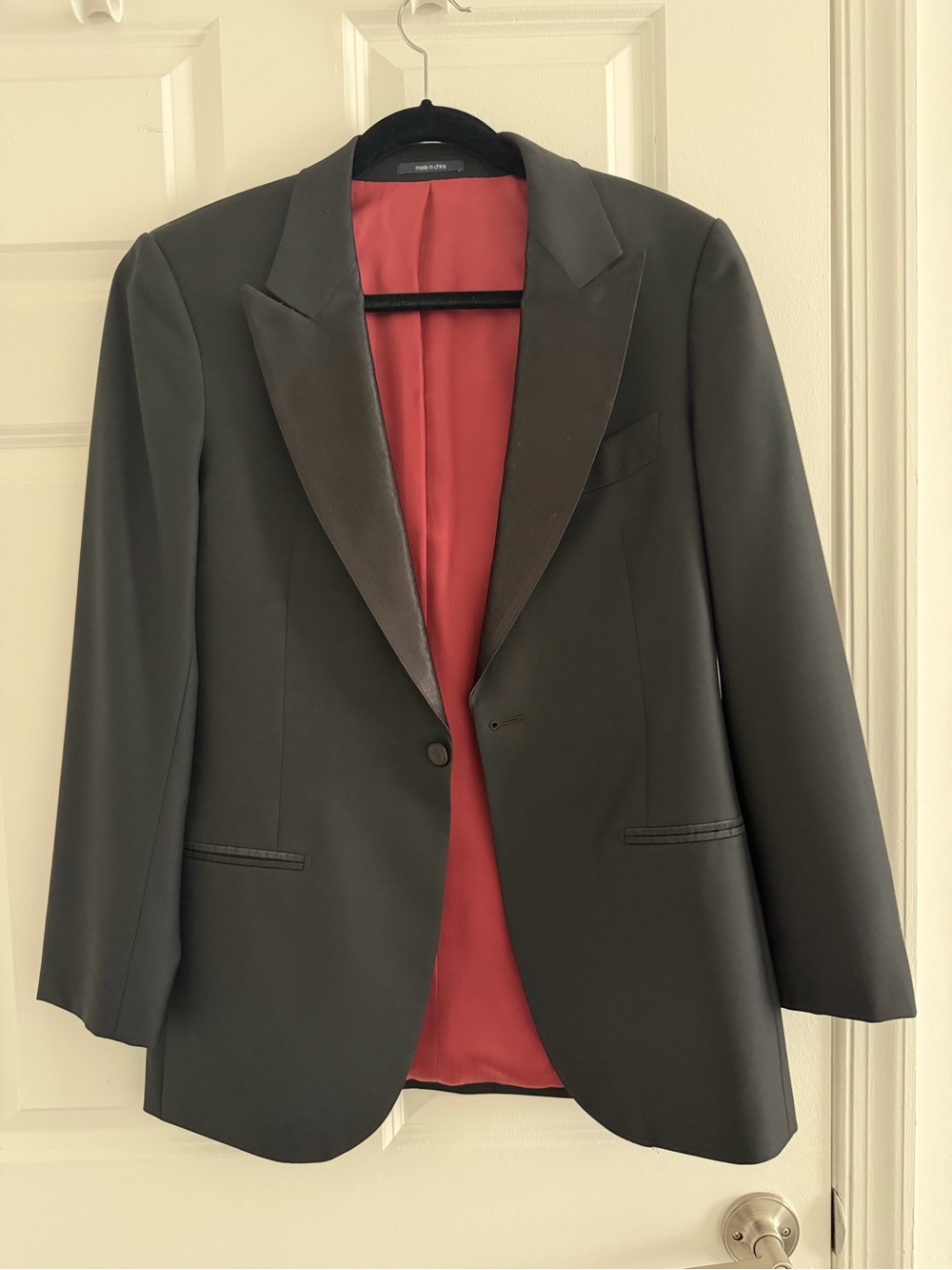 SuitSupply Men's Black Tuxedo Jacket Size 36